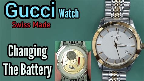 replacing gucci watch battery.